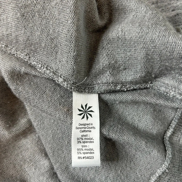 Athleta Draped Open Front Cozy Cardigan Sz XS Gray - Picture 9 of 10